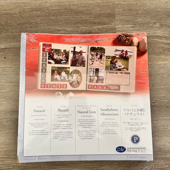 Creative Memories NEW 12X12 Natural Scrapbooking Pages - Picture 1 of 2